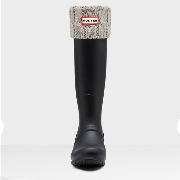 Hunter Other - NWT 6 Stitch Cable Knitted Cuff Tall Boot Socks